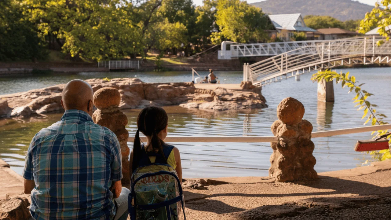 Beautiful small town Medicine Park Oklahoma