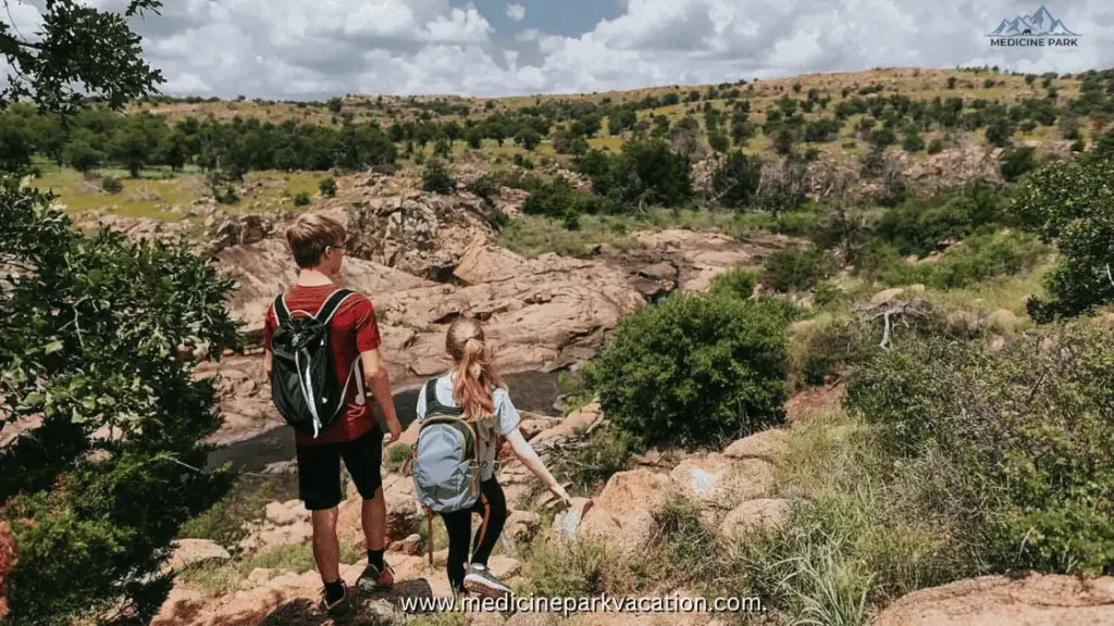 Hiking in Medicine Park, Oklahoma